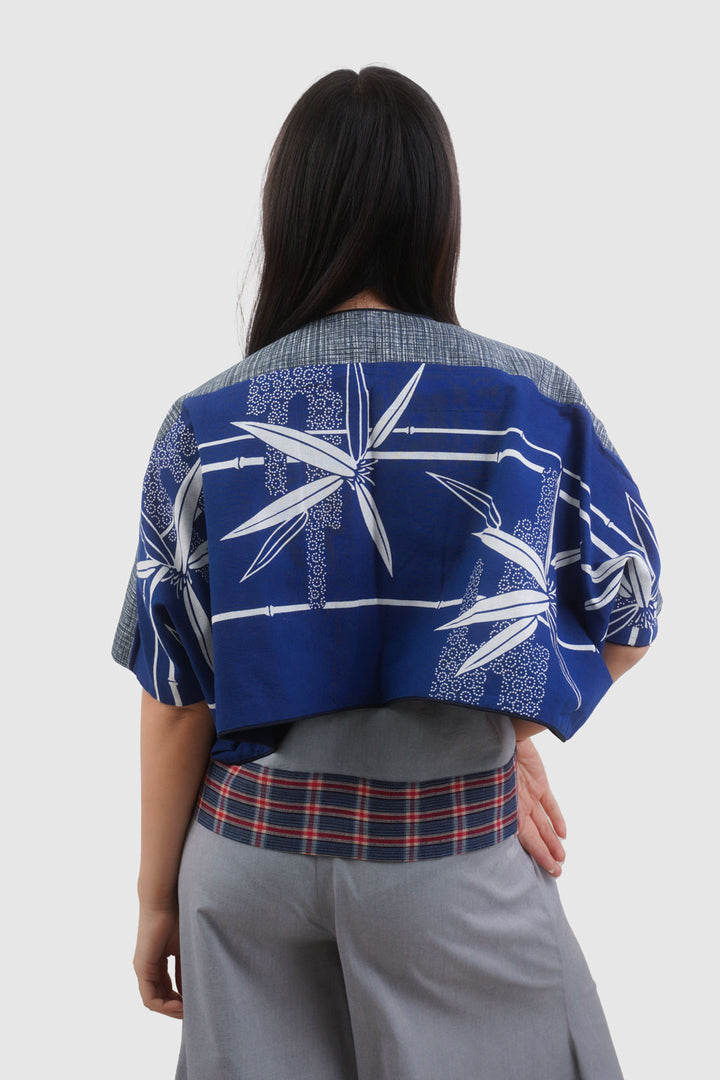 Cotton Reversible 4-Way Bolero Jacket | Takara