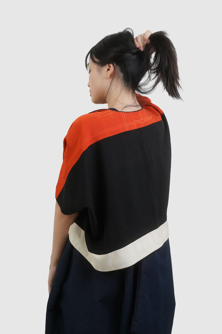 Silk Reversible 4-Way Bolero Jacket | Dokujisei